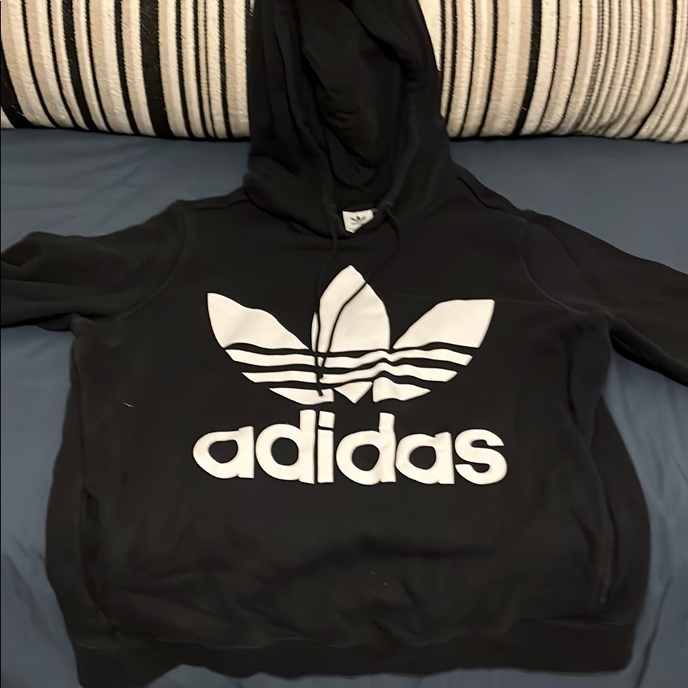 Adidas Black Hoodie with Logo